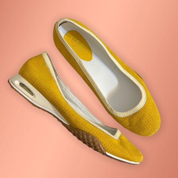 Cole Haan Shoes - 🚨FINAL PRICE - Cole Haan Air Yellow Perforated Flats